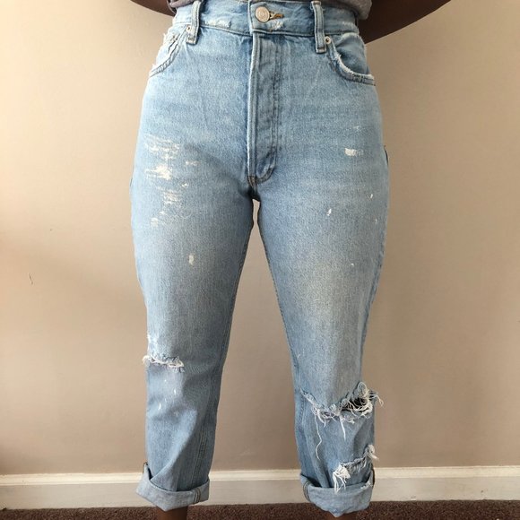 Zara midrise crop length jeans - Picture 8 of 8